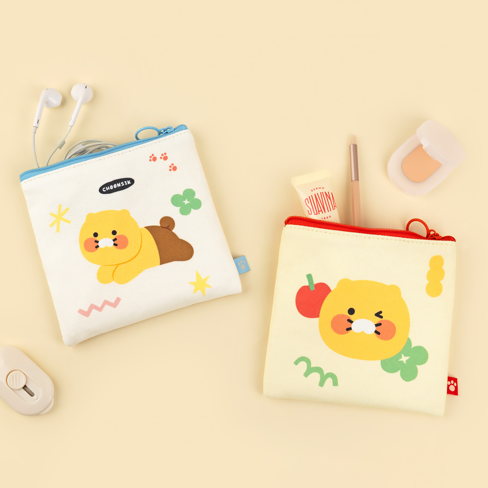 춘식이 사각 파우치