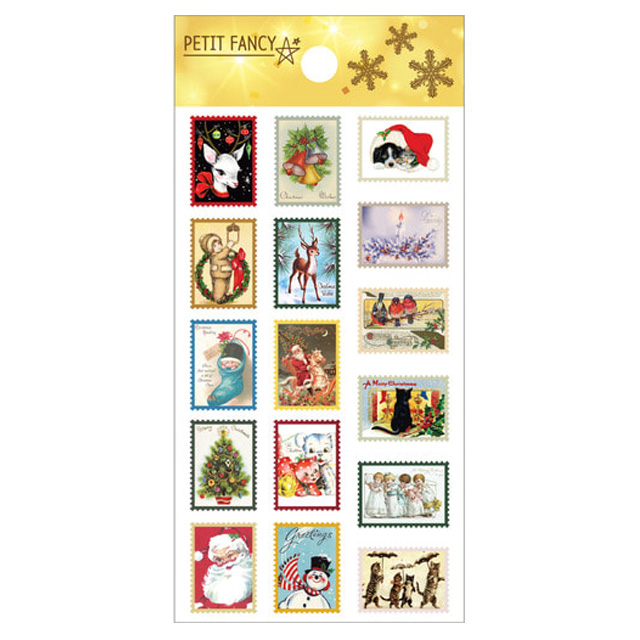 쁘띠 겨울 스티커_빈티지 크리스마스