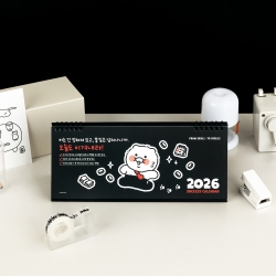 춘식이 라이프이즈하드 2026 한눈에 3개월 탁상 캘린더