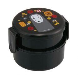 가오나시 원형 2단 도시락 (포크포함)