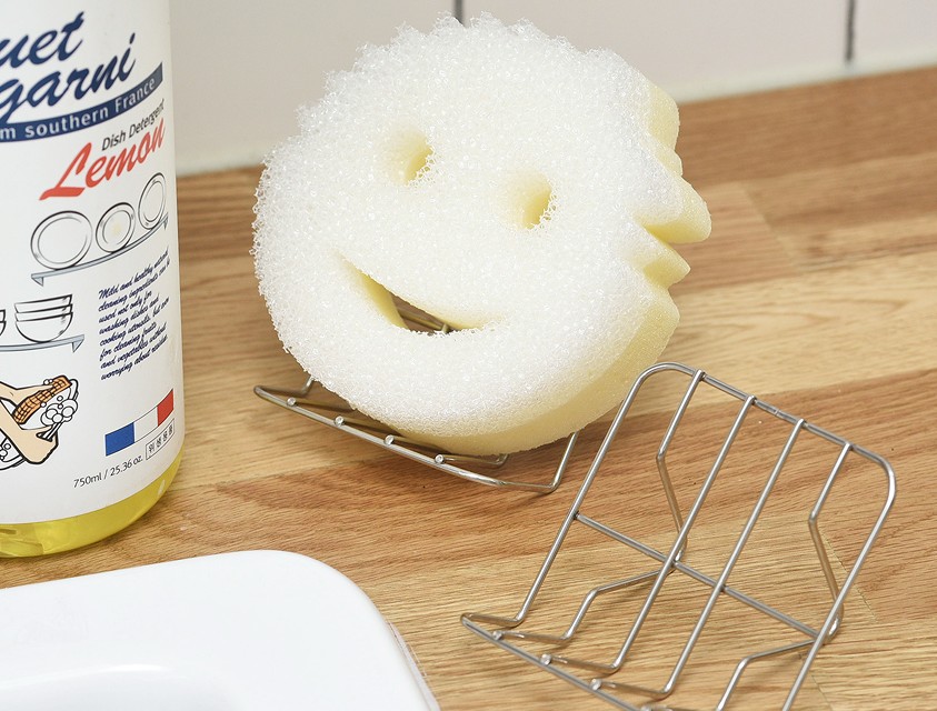 브리스크스타일 스테인리스 비누 수세미 받침대