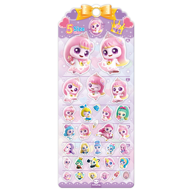 프린세스 캐치티니핑 5사이즈 스티커_아름핑