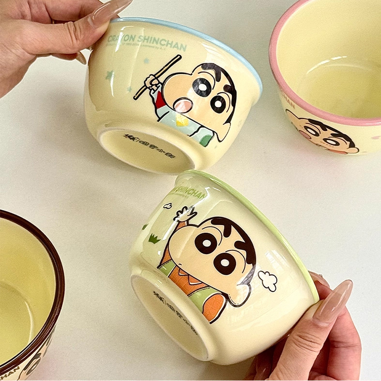 짱구 세라믹 밥그릇 세트