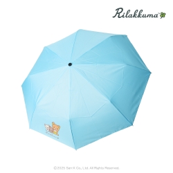 리락쿠마 블루 3단 자동우산 55cm