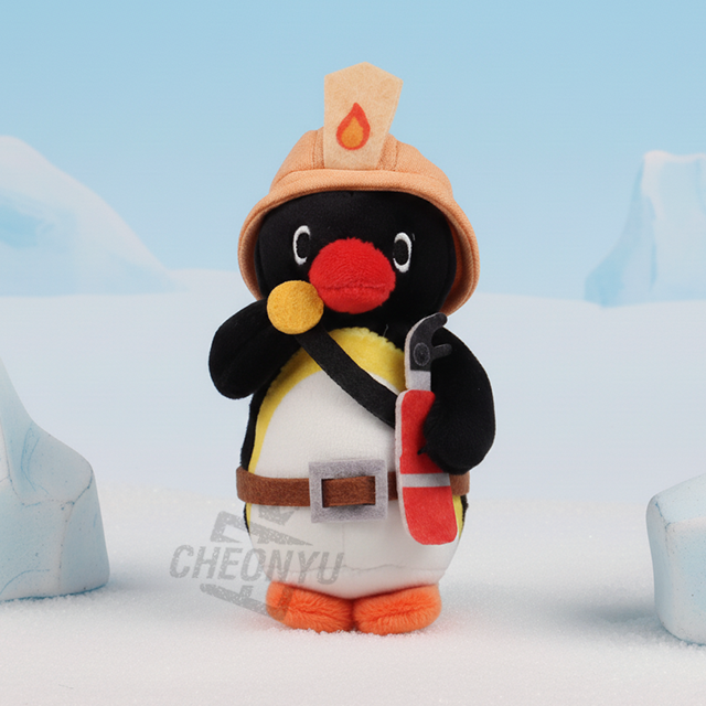 핑구 소방관 가방고리 10cm + 랜덤카드