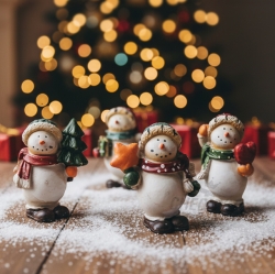 크리스마스 데코 스노우맨A 목도리 (랜덤발송)