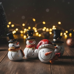 크리스마스 데코 스노우맨B 모자 (랜덤발송)