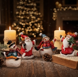 크리스마스 데코 산타 스노우맨 (랜덤발송)