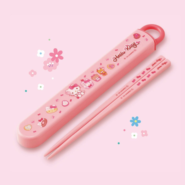 헬로키티 팬시 슬라이드 젓가락 세트 16.5cm