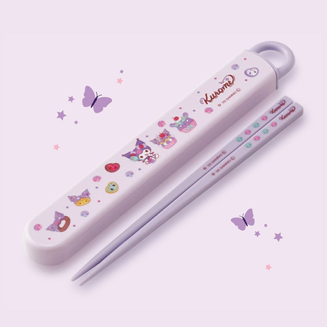 쿠로미 팬시 슬라이드 젓가락 세트 16.5cm