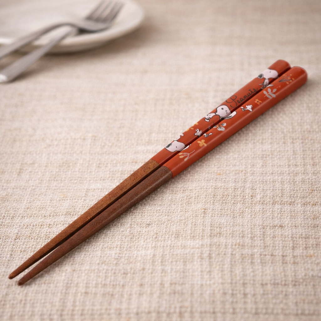 스누피 프리미엄 나무 젓가락 21cm