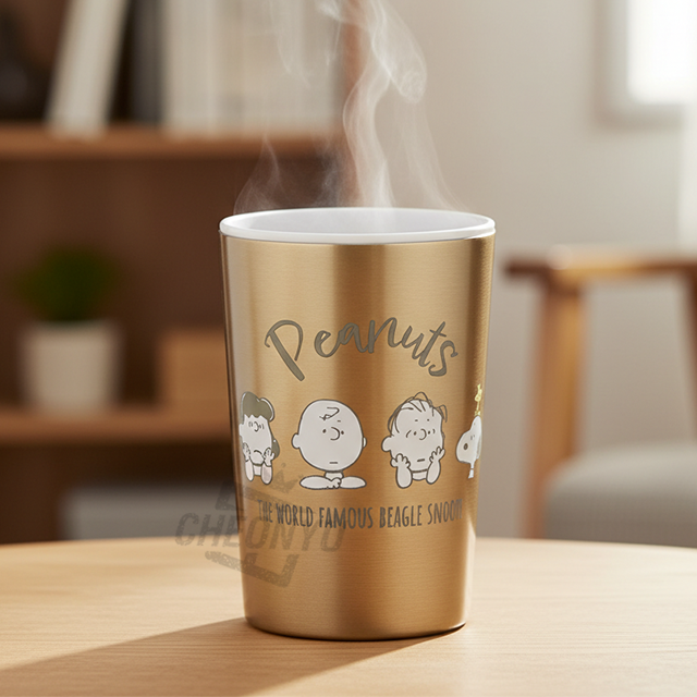 스누피24 스텐 머그 텀블러 400ml (컵홀더 겸용)