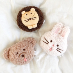 모찌타운 뽀글 얼굴형 핫팩인형