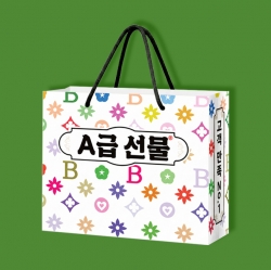 A급선물 종이쇼핑백_중형 (2개 1세트)