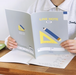 초등 우리학교 고학년 줄노트 4권 세트 (3-6 무제 24줄 120g 내지)