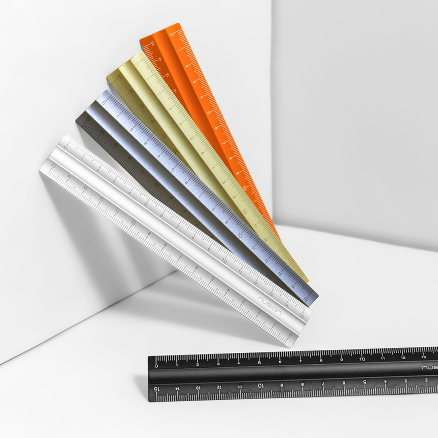 누사인 양면눈금 철자 15cm