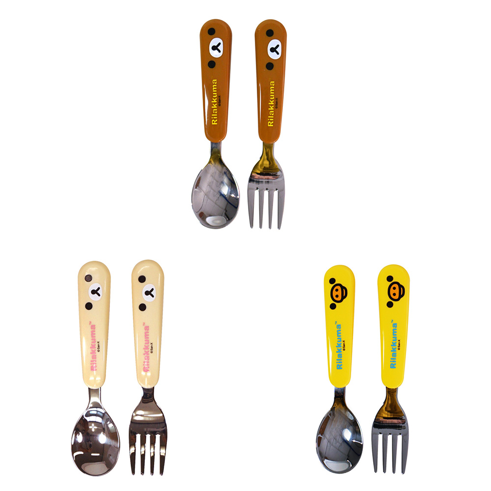 [리락쿠마] 리락쿠마 얼굴 스푼포크세트 (랜덤발송)