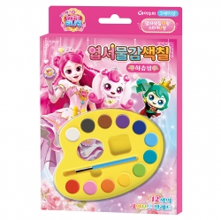 프린세스 캐치티니핑 엽서물감색칠_하츄핑