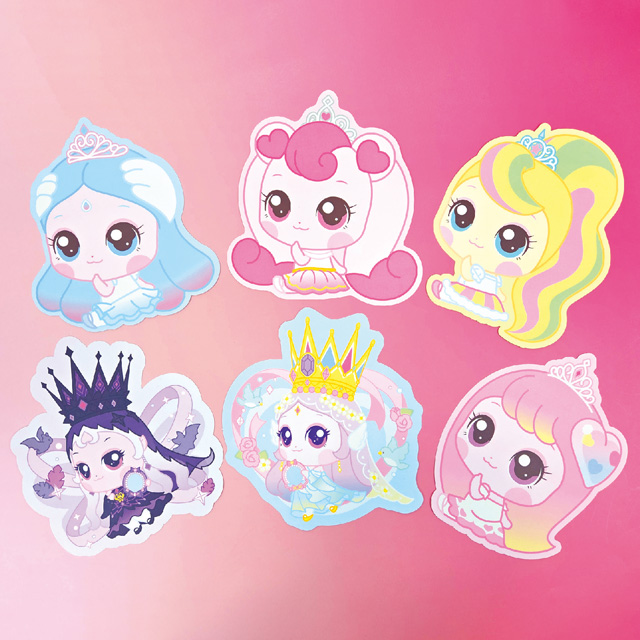 프린세스 캐치티니핑 모양 편지지