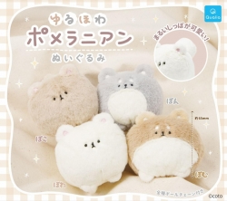 캡슐_몽글몽글 포메라니안 봉제인형 4종 (30개 1세트)_가챠박스 무료증정