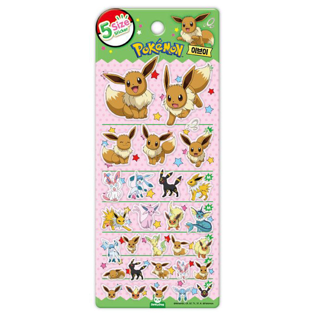 [포켓몬스터] 포켓몬 5사이즈 스티커_이브이