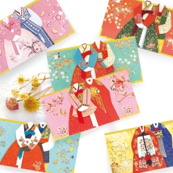 [FB306] 보자기에 고이 접어 한복 용돈봉투