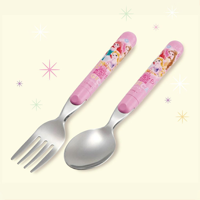 프린세스 스텐 스푼포크 세트 14cm