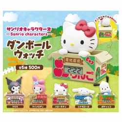 캡슐_산리오캐릭터즈 골판지 시계 (20개 1세트)_가챠박스 무료증정