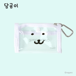 담곰이 투명 키링 파우치