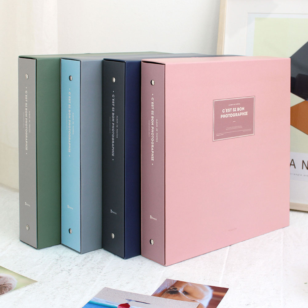 (패키지훼손)비팬시 그랑데 바인더 접착식 대형 사진앨범 그린