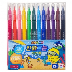 노란병아리 안마르는 사인펜 12색