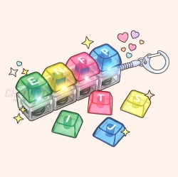 MBTI 라이트 키캡 키링