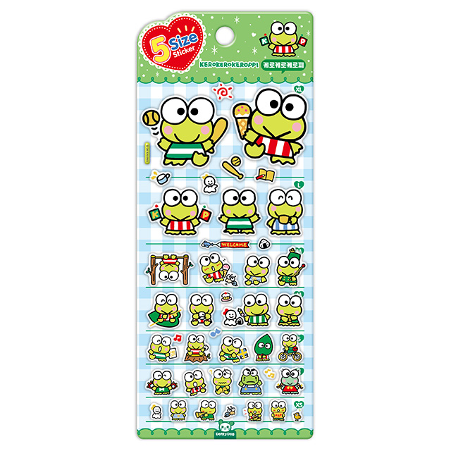 산리오 5사이즈 스티커_케로피