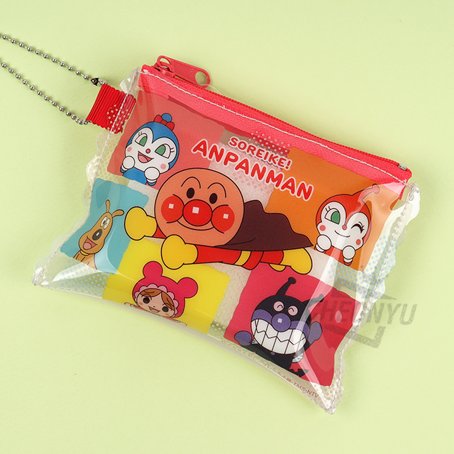 호빵맨 블록 패턴 동전 주머니