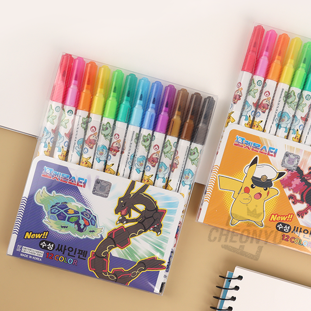 포켓몬스터 12색 싸인펜 (랜덤발송)