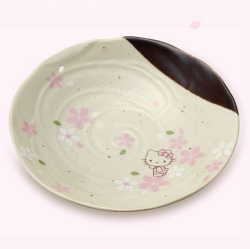 헬로키티 도기접시 (대) 21cm