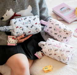 헬로키티 심플 패턴 파우치