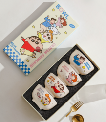 짱구 패밀리 세라믹  공기밥 4P 세트