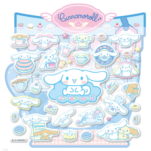 시나모롤 디저트 카페 미니 말랑 스티커