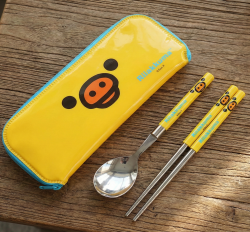 키이로이토리 얼굴 슬림 수저 케이스세트