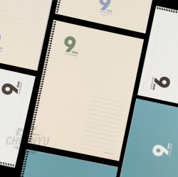 9mm 스프링노트 심플 (5개 1세트)