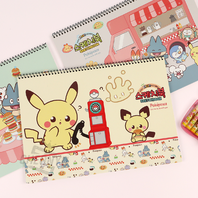 포켓몬 포켓피스 도톰한 스케치북 (랜덤발송)