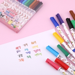 산리오 12색 네임펜