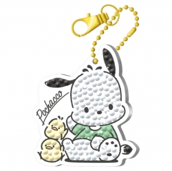 안녕 포차코 보석십자수 키링