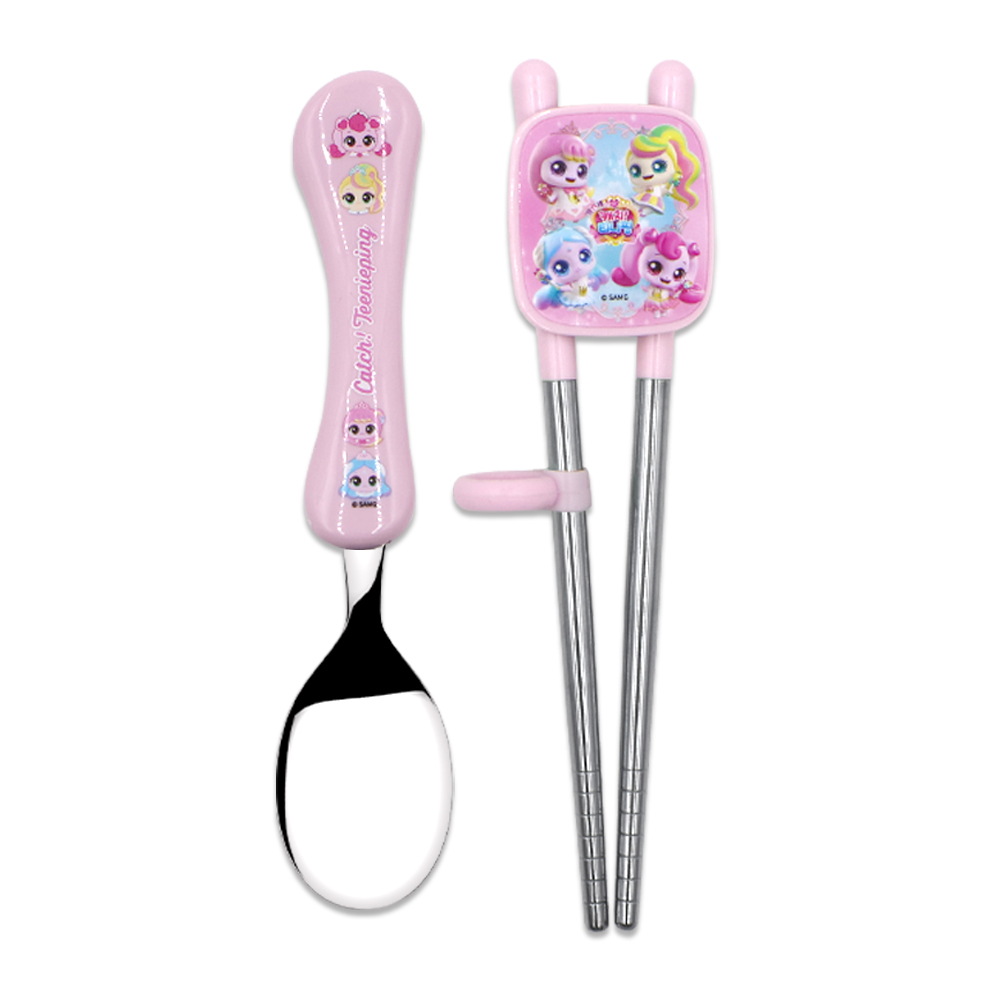 프린세스 캐치티니핑 스푼 진공젓가락 세트