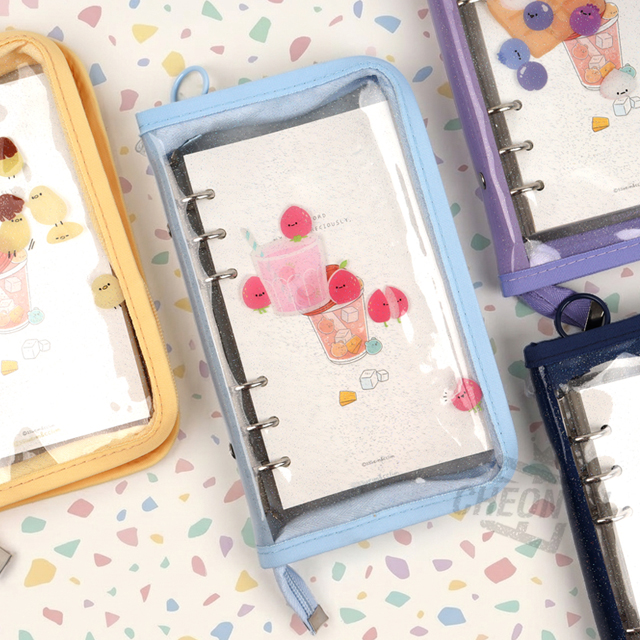 [쓰임&끌림] 몽알몽알 6공 투명 다이어리 (랜덤)