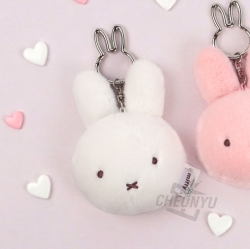 아이보리 미피 인형 거울 키링