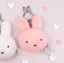 핑크 미피 인형 거울 키링