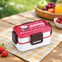 헬로키티 스쿨 돔형 2단 런치 도시락 600ml