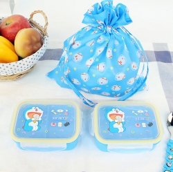 도라에몽 2단 도시락 가방 세트
